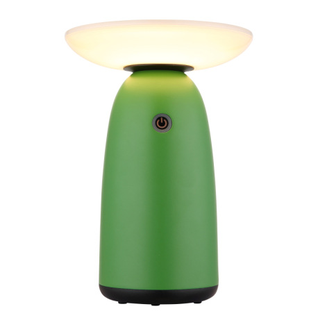 Solárne sv., hliník zelený matný, plast čierny matný/biely, dotykový stmievač, pamäť, bez adaptéra, 3