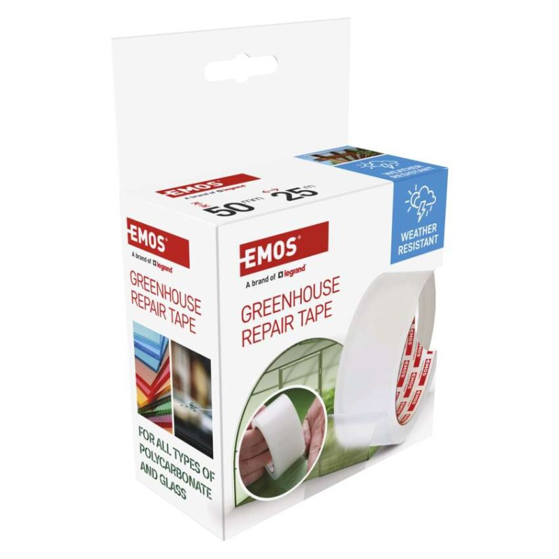 Opravná lepiaca páska na polykarbonát a sklo, 25 m × 50 mm, transparentná 8