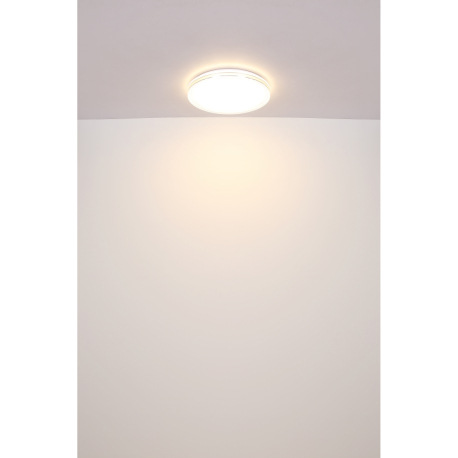 Stropné svietidlo, kov biely, plast biely s trblietavým efektom, plastové krištále číre, plastové oz 14