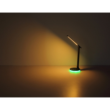 Stolové svietidlo, plast čierny a biely, dotykové zapínanie/vypínanie, plynulá regulácia dotykového 15