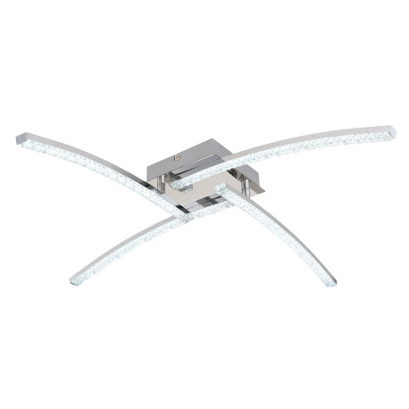 Stropné svietidlo, kov chróm, plast, akrylové krištále priehľadné, nastaviteľné, zmena farby svetla 9