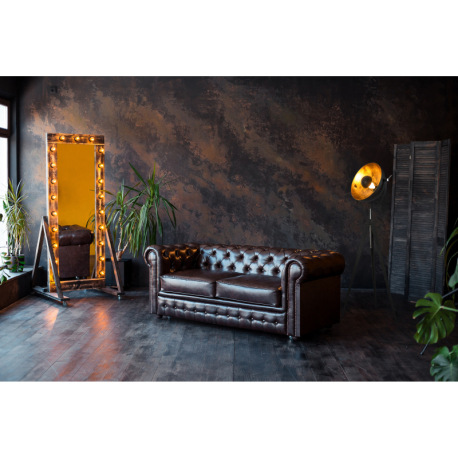 Stojacia lampa, kov čierny matný, kov zlatej farby, otočná, výškovo nastaviteľná 148-168 cm, ø: 635 7