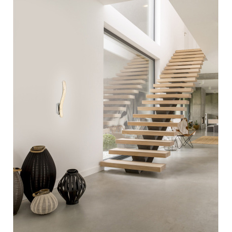 Nástenné svietidlo, chróm, akryl, akrylové krištále, vypínač, ŠxV: 80x450, H:120, vrátane 1xLED 12W 2