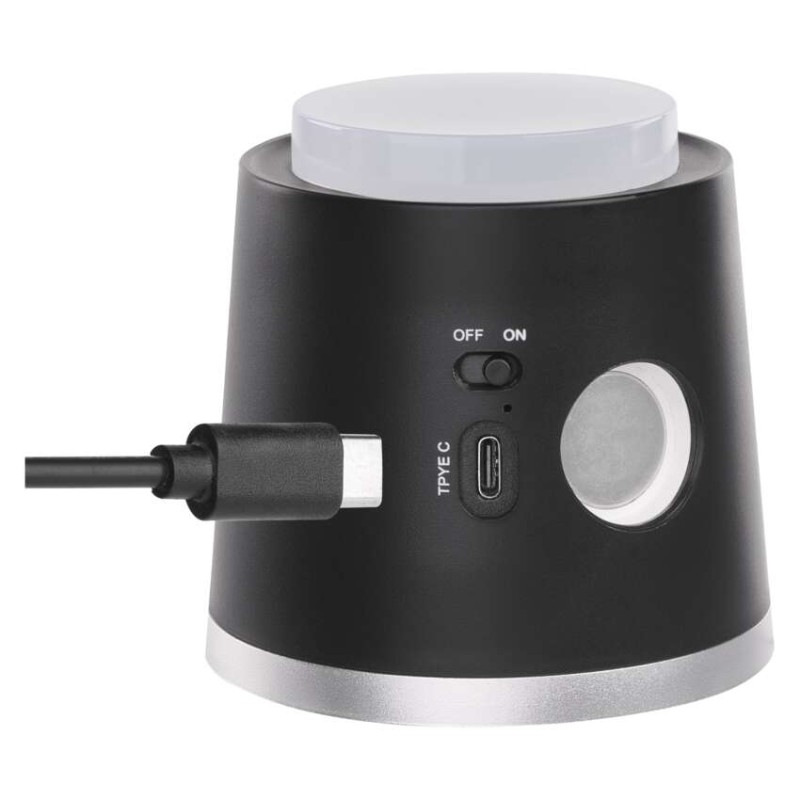 LED stolná lampa ABBIE, dobíjacia, čierna 14