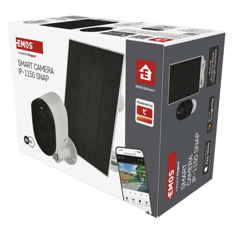 GoSmart Vonkajšia batériová kamera IP-1150 SNAP s WiFi a solárnym panelom 1