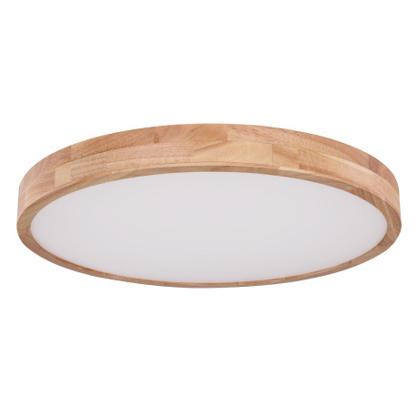 Stropné svietidlo, kov biely, prírodné drevo, plast biely, funkcia pamäte, stmievateľné, diaľkové ov 2