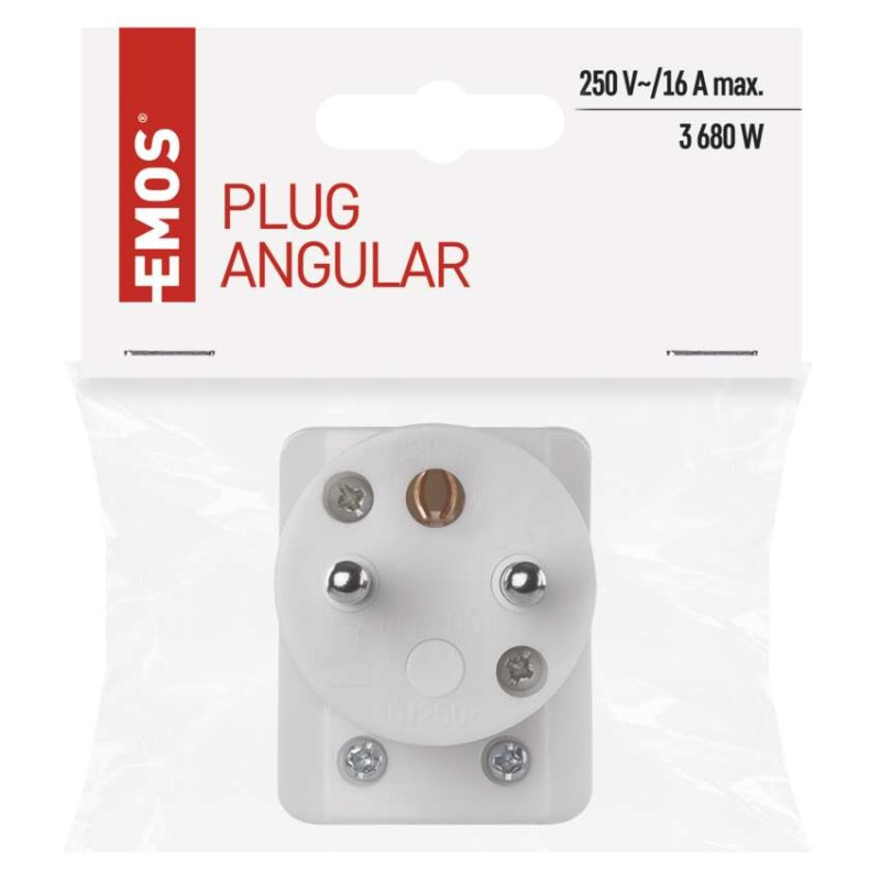 Vidlica uhlová pre predlžovací kábel, biela 4