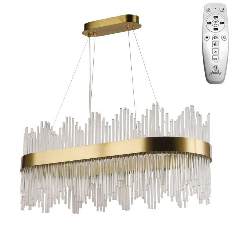 LED krištáľové svietidlo + diaľkový ovládač 90W - J6316/C 1