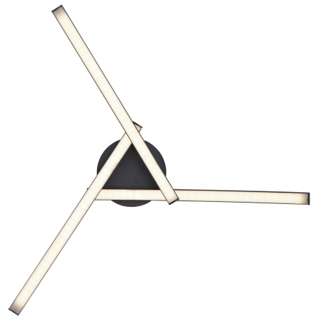 Stropné svietidlo, kov čierny matný, plast biely, nastaviteľné, zmena farby svetla pomocou nástennéh 3