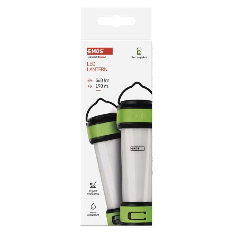 SMD LED+LED kempingové svietidlo P4009, 360 lm, Li-Pol 4000 mAh 5