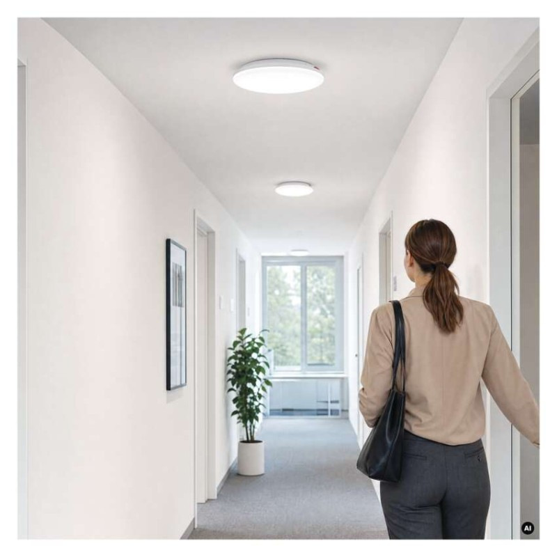 LED stropné svietidlo DORI EVO, MW sensor, okrúhle biele 24W, IP65, Neutrálna biela 2
