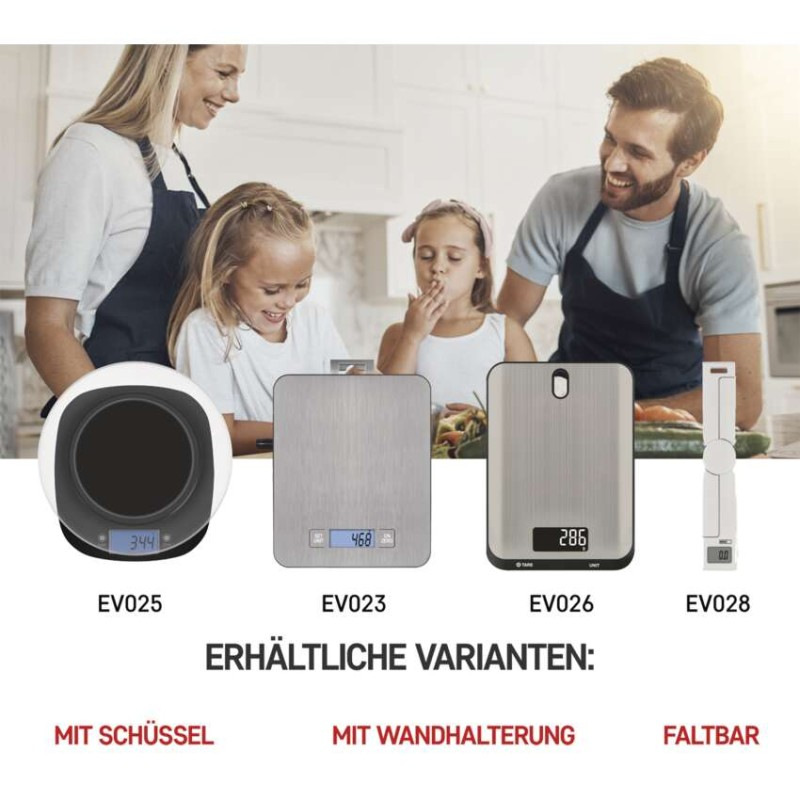 Digitálna kuchynská váha EV023, strieborná 5