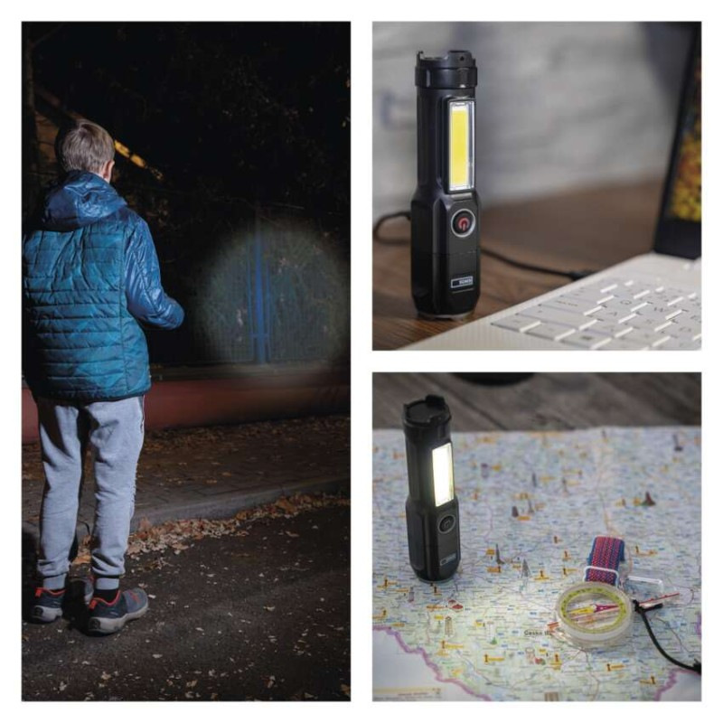 Dobíjacia plastová baterka LED P3214, 150 lm 13