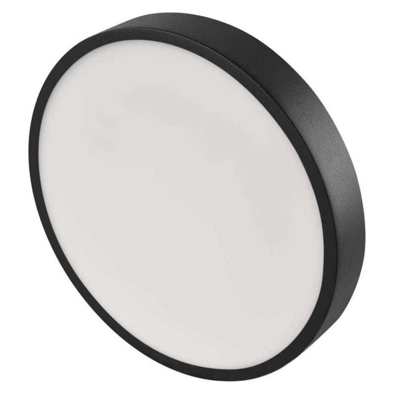 LED prisadené svietidlo, kruhové, čierne, 28,5W, CCT 11