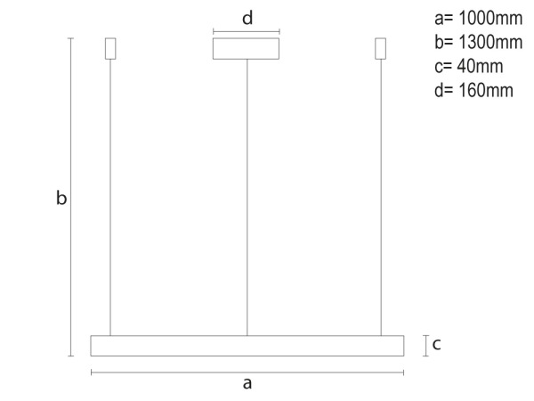 LED závesné svietidlo s diaľkovým ovládačom 72W - J4380/G 1