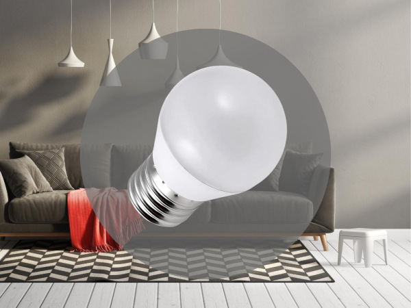 LED žiarovka 5W - G45 / E27 / SMD / 4000K - ZLS827