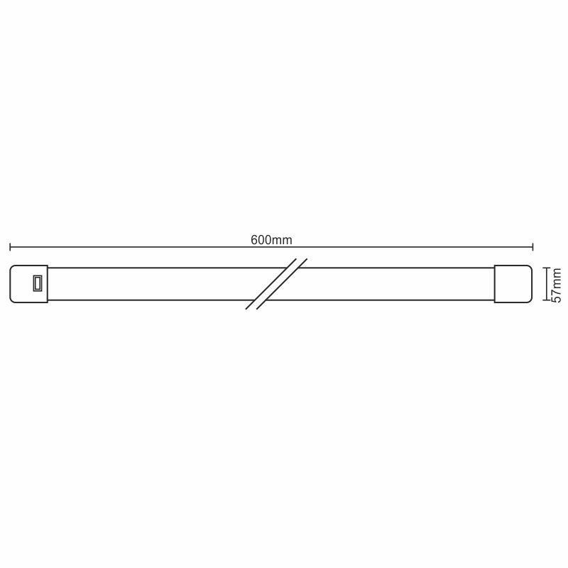 LED svietidlo 18W / IP40 WTL / 1 / 600 / 4000K - LNL122/1 3