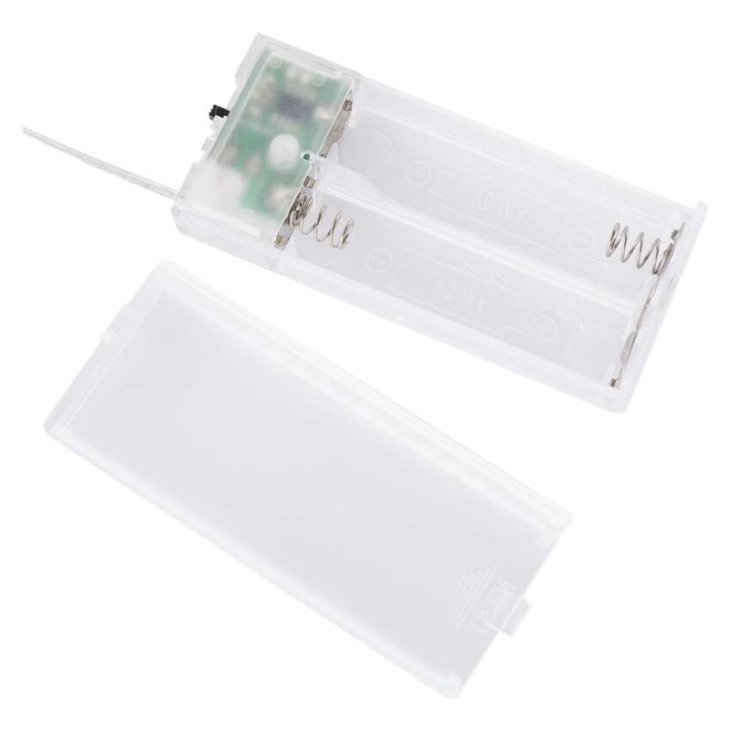 LED dekorácia drevená – vesnička, 60 cm, 2x AA, teplá biela, časovač 7