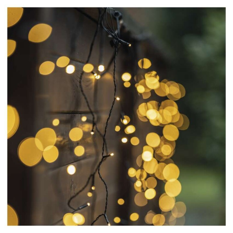 Štartovacia súprava pre spoj. reťaze Klasik – cencúle, 2,5 m, vonkajšia, teplá biela, čas. 5