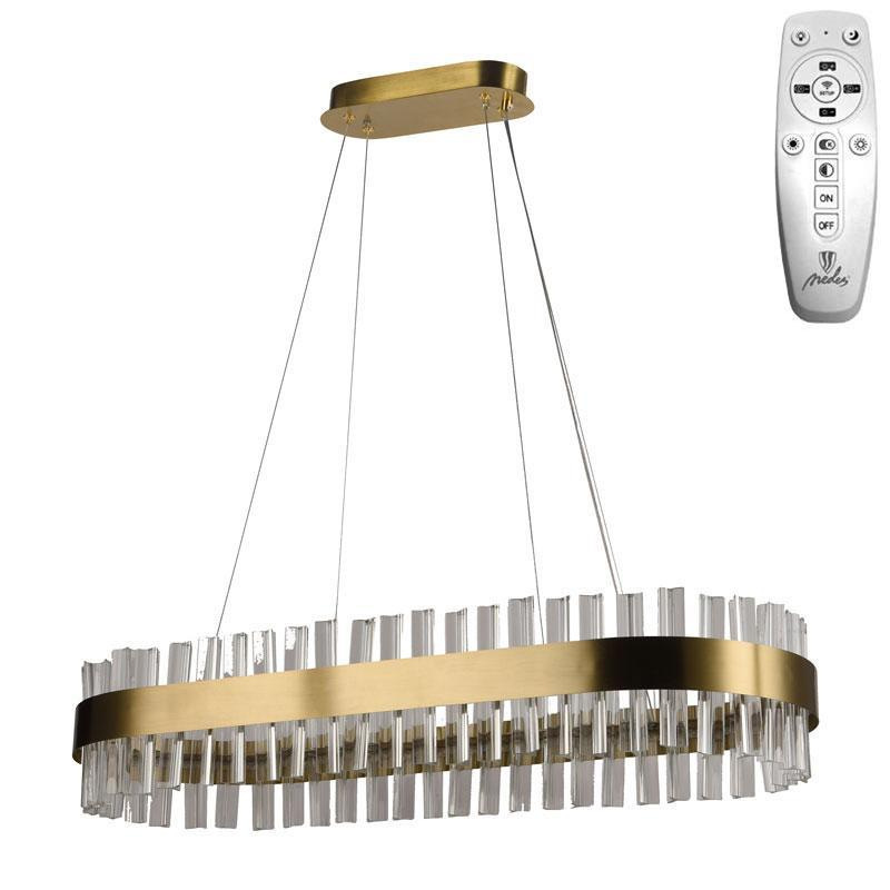 LED krištáľový luster + diaľkový ovládač 45W - J6303/C 7