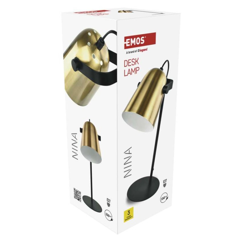 Stolná lampa NINA, zlatá 11