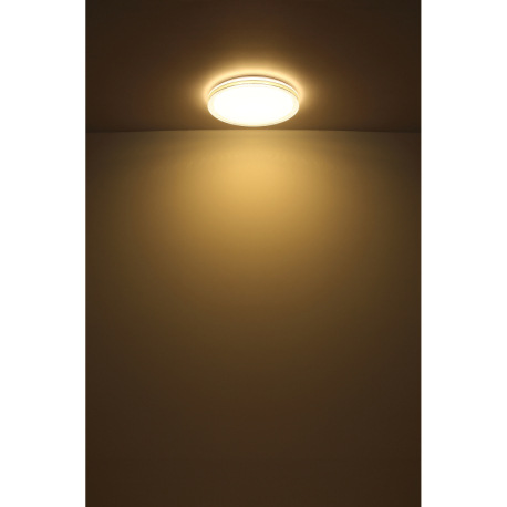 Stropné svietidlo, kov biely, plast biely s trblietavým efektom, plastové krištále číre, plastové oz 5