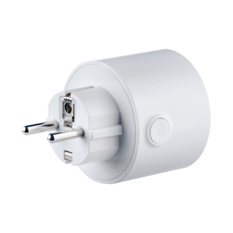 SMART zásuvka/adaptér, plast biely, kompatibilné s Google Assistant a Alexa, vypínač, Ø60 V:65, Typ 9