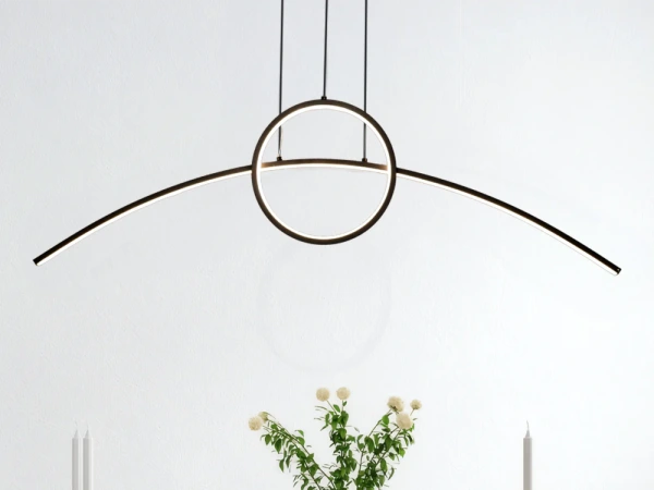 LED závesná lampa na lanku + diaľkový ovládač 55W - J4305/B 9