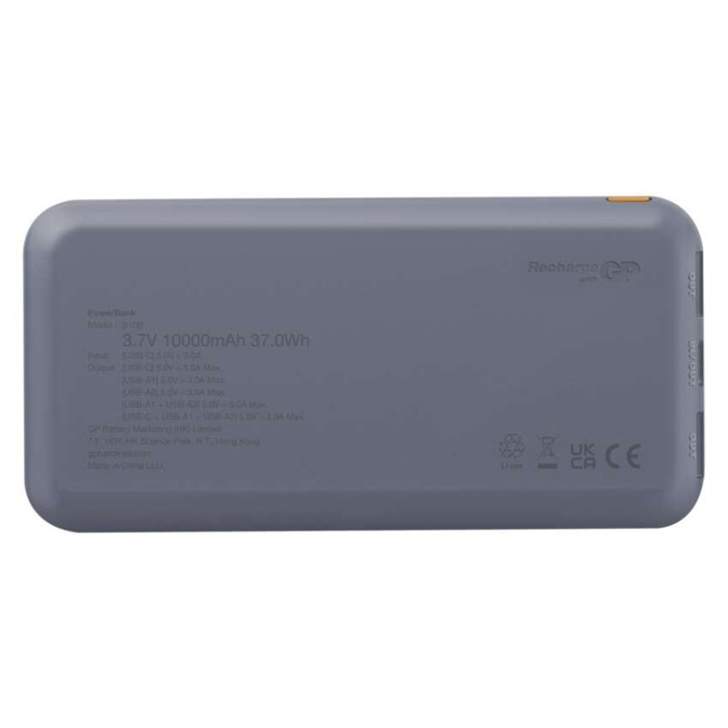 Power bank GP B+ Series, 10 000 mAh, 15 W, modrá 3