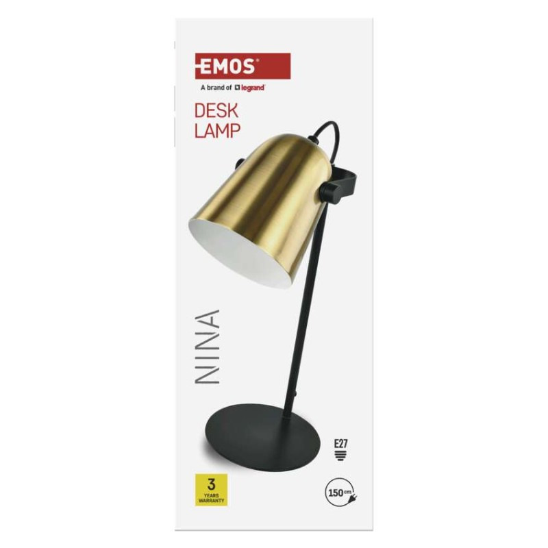 Stolná lampa NINA, zlatá 9