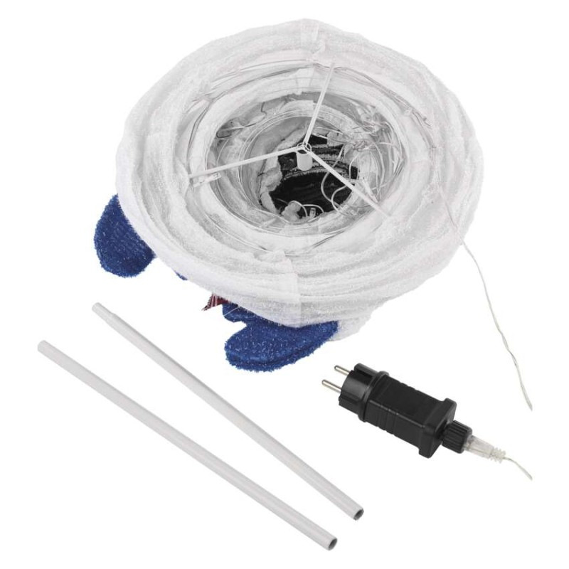 LED skladací snehuliak, 60 cm, vonk./vnút., studená biela 8