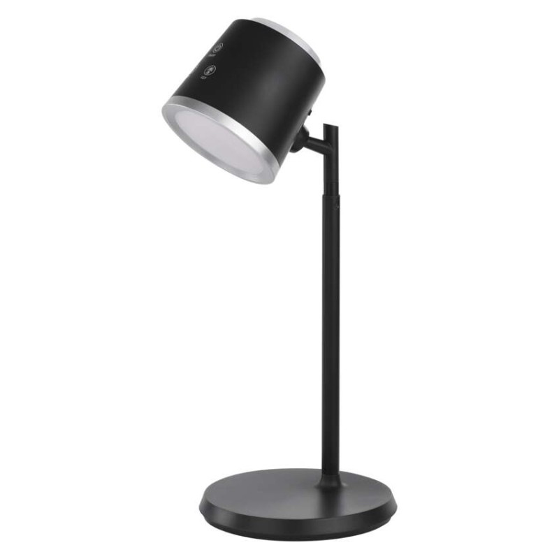 LED stolná lampa ABBIE, dobíjacia, čierna 1