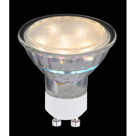 LED žiarovka, sklo satinované, Ø50, V:53, 1xGU10 LED 3W 230V, 250lm, 3000K. 5