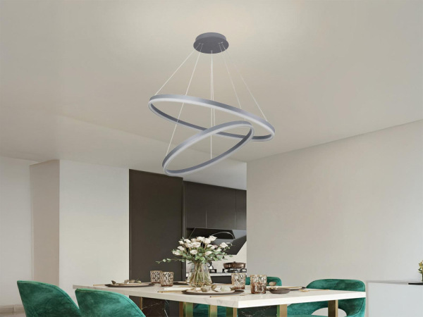 LED visiace svietidlo + diaľkový ovládač 100W - J4311/S 9