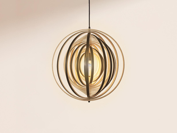 Závesné svietidlo z masívneho dreva E27 / 590 - WRE073 7