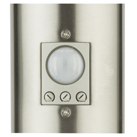 Vonkajšie svietidlo, nerezová ocel, plast biely, IP44, senzor: 90 °, dosah 9m, Ø 127, V: 1100, bez ž 4