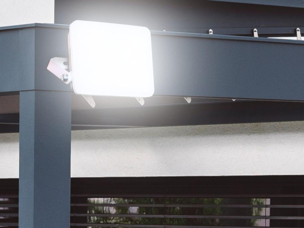 Vonkajší biely LED reflektor 10W / 4000K - LF7121 12