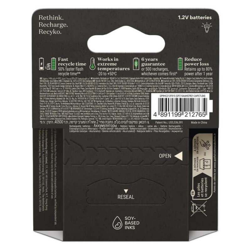 Nabíjacia batéria GP ReCyko Pro Photo Flash (AA) 4 ks 6