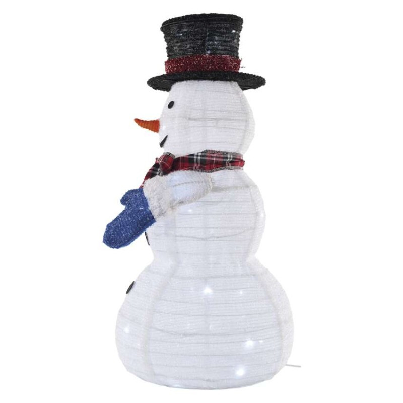 LED skladací snehuliak, 60 cm, vonk./vnút., studená biela 5