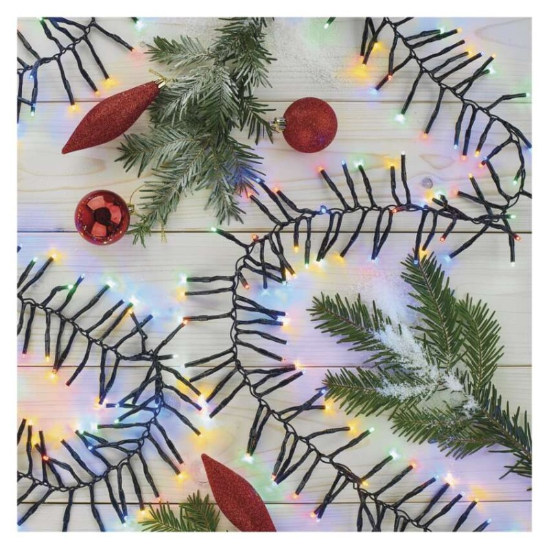 LED vianočná reťaz – ježko, 7,2 m, vonkajšia aj vnútorná, multicolor, programy 3