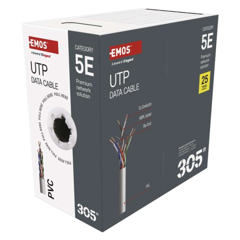 Datový kábel UTP CAT 5E, 305m 7