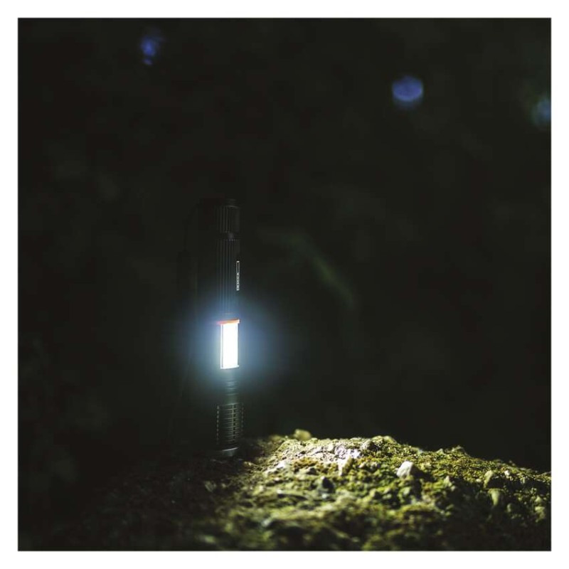 COB LED + LED ručné svietidlo P3111, 230 lm, 3× AAA, fokus 1