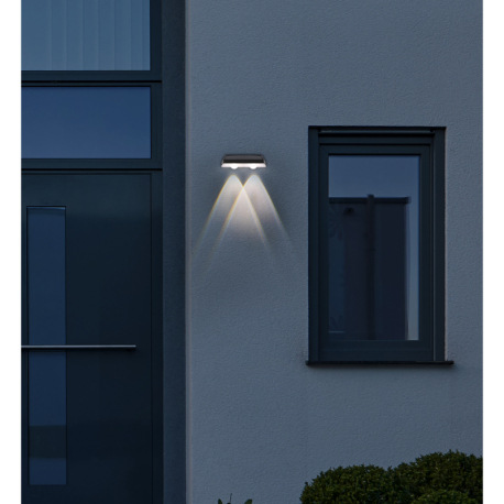 Solárne svietidlo, plast čierny/priehľadný/satinovaný, vypínač, krokový prepínač, fixácia farieb, vr 1