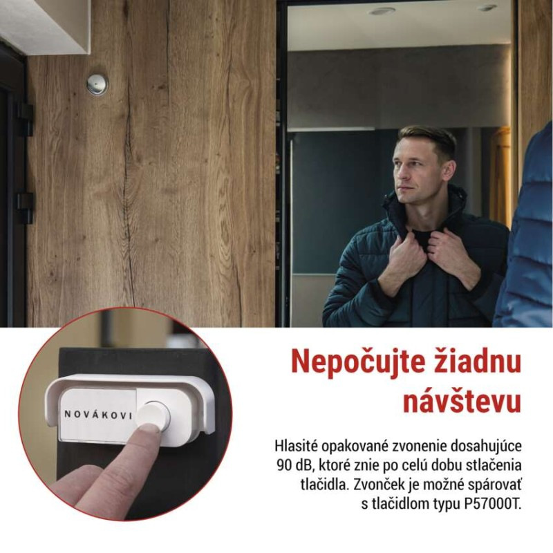 Drôtový zvonček P57104 4