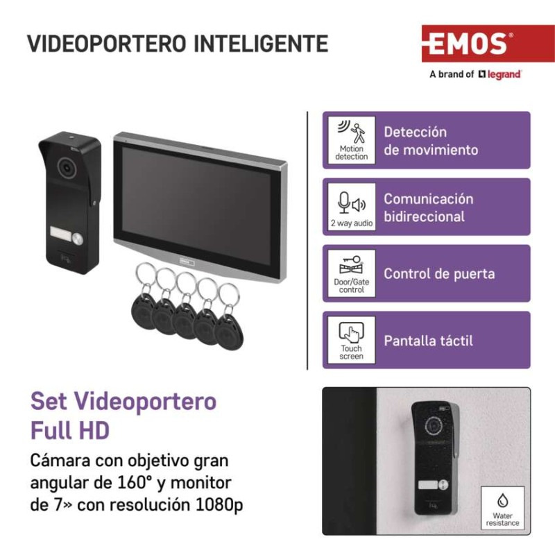 GoSmart Sada domáceho videovrátnika EMOS IP-750A s WiFi 2