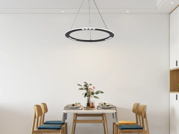 LED závesné svietidlo na lanku + diaľkový ovládač 40W - J7300/B 8