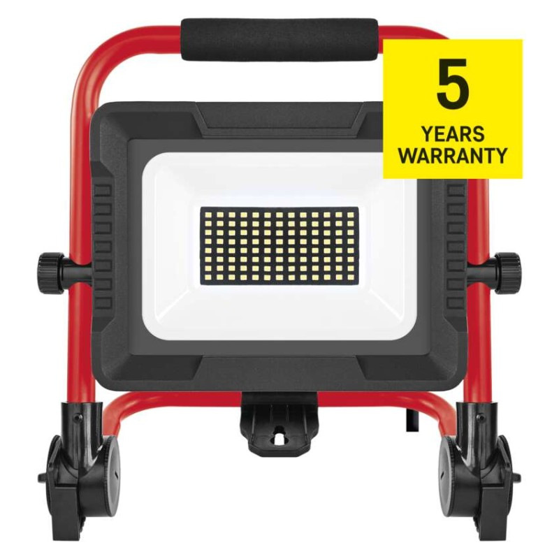 LED reflektor ELION 50W, červeno-čierny, IP65, 8000 lm, neutrálna biela 5