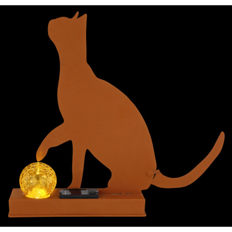 Solárne svietidlo, kov vo farbe imitujúca hrdzu, imitácia prasknutého skla, akumulátor AA 200mAh 1.2 12