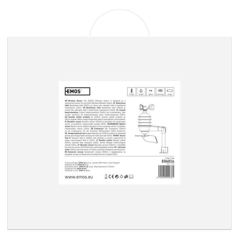 Bezdrôtové čidlo pre meteostanicu E6016 1