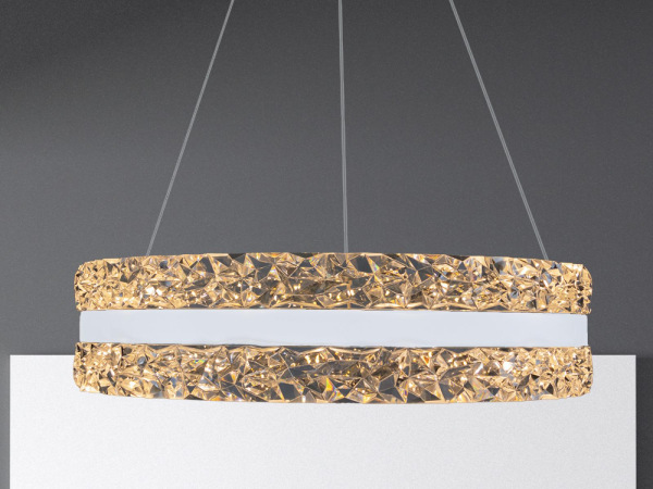 LED luxusné závesné krištáľové svietidlo s diaľkovým ovládačom 80W - TA2303/W 9